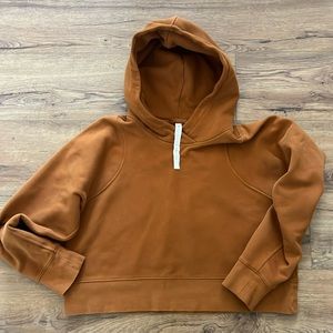 Lululemon Crop Scuba Pullover Hoodie
